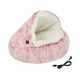 thumbnail image 2 of Cama calefactada para gatos, ideal para otoño e invierno. Almohadilla calefactora antideslizante y cómoda. Diseño semicerrado. Rosa, 2 of 8