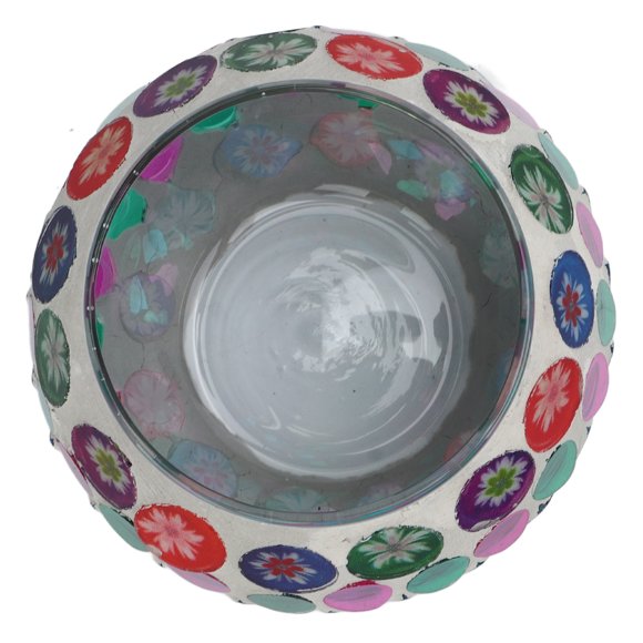 Portavelas De Mosaico Para Velas, Portavelas De Cristal Con Mosaico De Colores Vivos, Diseño Exquisito, Portavelas De Cristal Para Bolígrafos De Plantas Y Velas