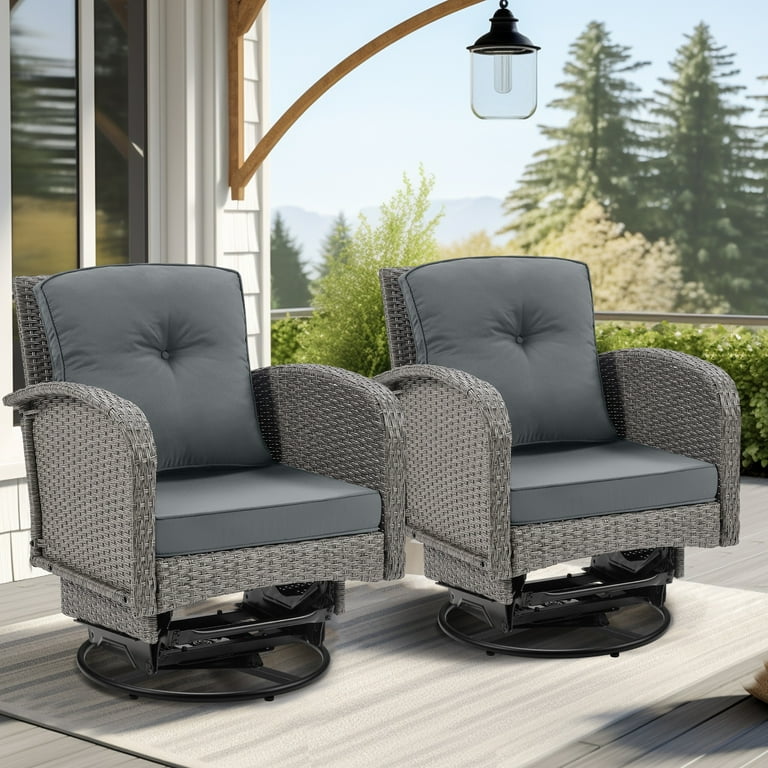 Outdoor Swivel Chairs Walmart Outdoor Chairs Sale Segmart 3pcs