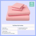 thumbnail image 3 of Mainstays Kids Microfiber Bed Sheet Set, Queen, Pink Grid, 4 Pieces, 3 of 10