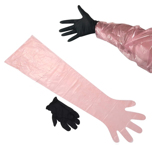 Guantes De Campo, Manoplas Para Destripar Ciervos, Multiusos, Fáciles De Poner Y Quitar, 24 Pares Con Guantes Largos, Guantes Cortos Para Limpieza De Peces