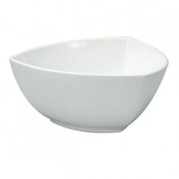 53.5 oz Bright White Ware Triangle Bowl