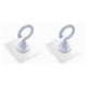 thumbnail image 1 of Bearachild Gancho giratorio de montaje en pared para puerta, cocina, baño, colgador de almacenamiento para el hogar, ahorro de espacio, abrigo, organizador Gris 2piezas Bearachild CBP227268, 1 of 6