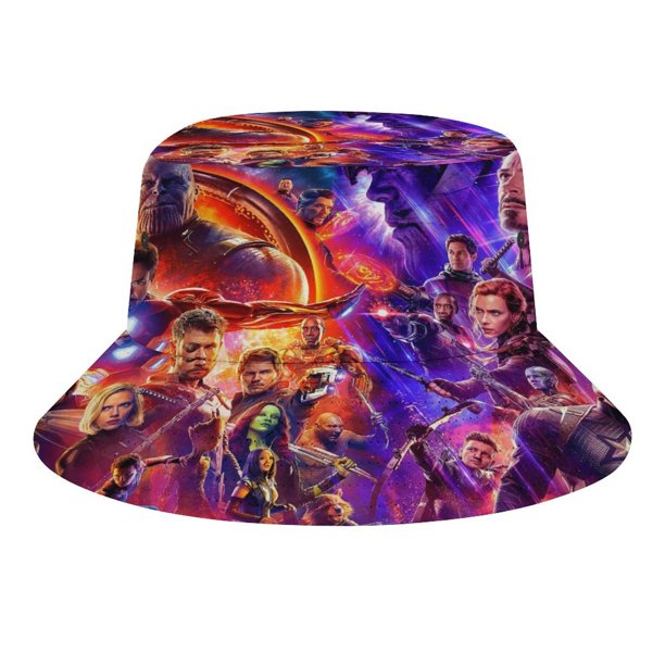 Vengadores Sombrero bucket para adultos, gorra de protección solar, sombrero de pescador plegable para viajes al aire libre, pesca y actividades de verano