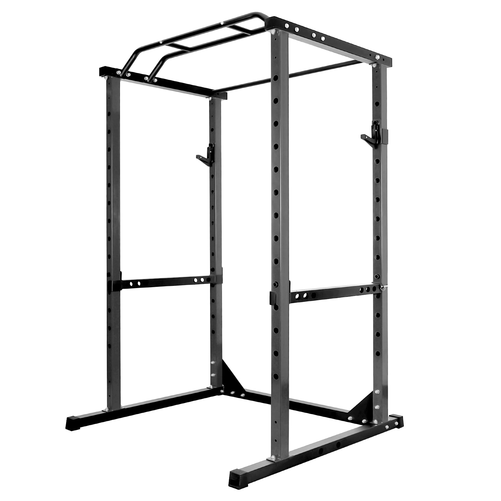 Squat Rack Power Cage, 1200LB Rack Cage, 2”x2”Square Adjustable Squat Rack with J-Hooks for Home Gym Strength Training
