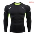 thumbnail image 3 of Minnieouse Ropa interior térmica para hombre, medias elásticas de secado rápido, ropa deportiva de manga larga para esquiar y correr, motocicleta, Camisetas XL 1609 verde Minnieouse AP013385-42, 3 of 6