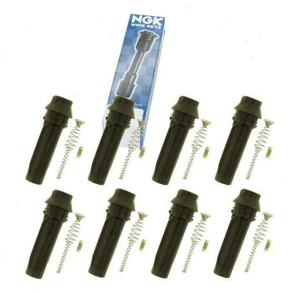 8 pc NGK Ignition Coil Boots compatible with Ford F-250 Super Duty 6.2L V8 2011-2016