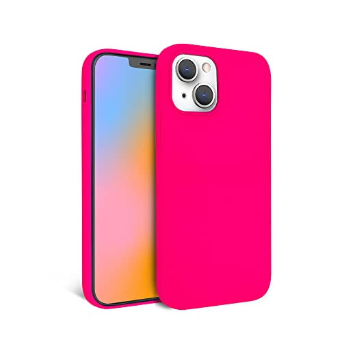 Felony Case - iPhone 12 Pro Max Case - Neon Pink Silicone Phone Cover | Wireless Charging Compatible, 360 Shockproof Protective Case for Apple iPhone