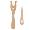 thumbnail image 2 of Kit De Aguja Para Tejer, Tenedor Para Tejer Y Ojo De Madera, Herramienta Para Tejer Portátil, 2 Uds., Portátil Para Tienda En Casa, 2 of 7
