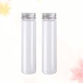 thumbnail image 4 of MasteelfCA 2pcs Flat-bottomed Plastic Clear Test Tubes with Screw Caps Candy Cosmetic Travel Lotion Containers 110ml, 4 of 7