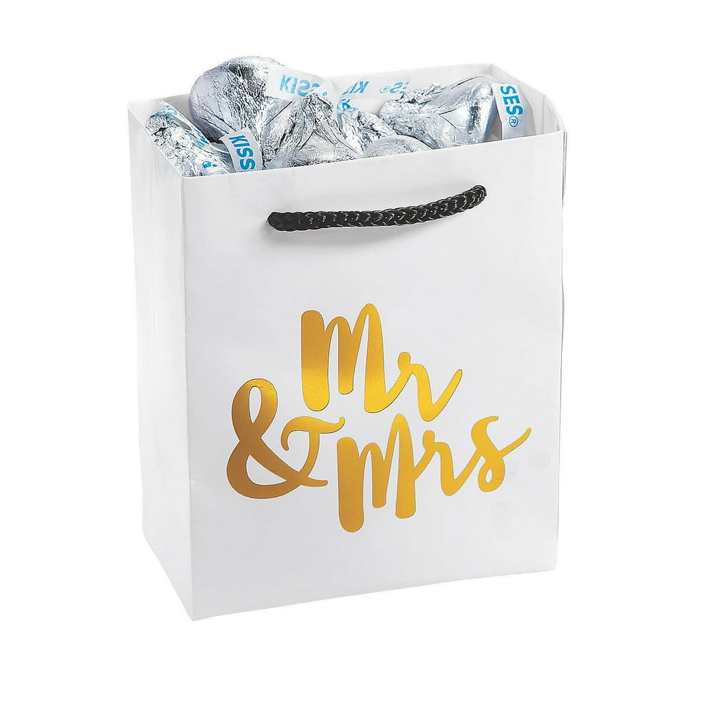 Mr & Mrs Mini Gift Bag Party Supplies 24 Pieces