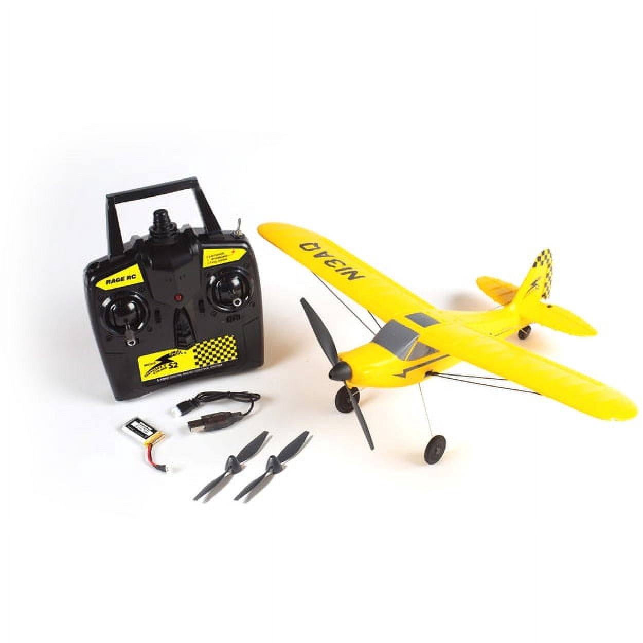 Rage RC A1118 Sport Cub 400 Micro 3-Channel RTF Airplane with PASS (Pilot Assist Stability Software) System