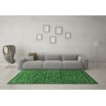 thumbnail image 3 of Ahgly Company Indoor Round Persian Emerald Green Traditional Area Rugs, 3' Round, 3 of 4
