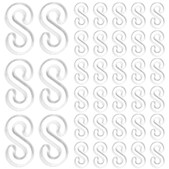 BESTSKY 500pcs Rubber Band Clips Bracelet Making Clip S Clips Bracelet Hooks Clasps