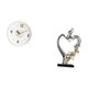 thumbnail image 5 of Reloj de pared moderno con pareja besándose, estatua silenciosa con números , adorno decorativo colgante para el hogar, la oficina, el dormitor, 5 of 8