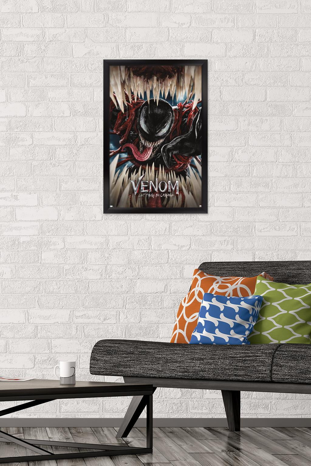 Marvel Venom: Let There be Carnage - Teeth One Sheet Wall Poster, 14.725" x 22.375" Framed