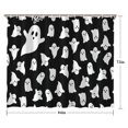 thumbnail image 5 of Black Halloween Ghosts with Boo Shower Curtain 84"x72" ,Bathroom Decorative Shower Curtains Set with 12 Hooks,Modern Waterproof Washable Shower Curtain, 5 of 6