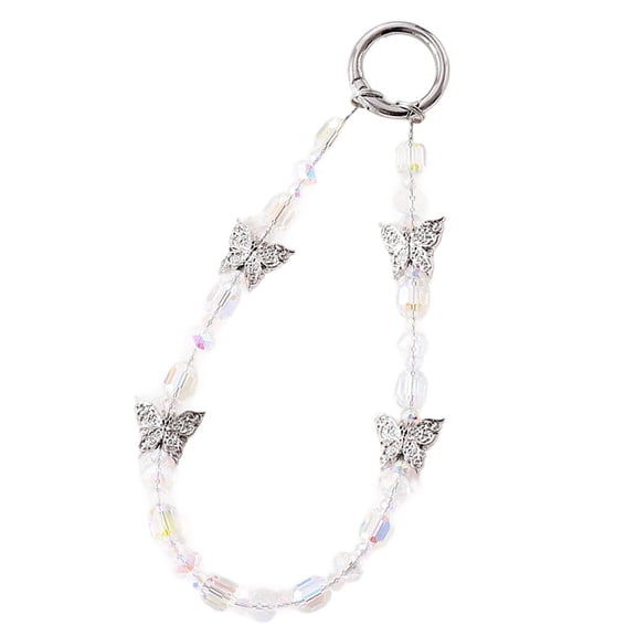 Sinyiin Beaded Phone Lanyard Fashion Phone Charm Strap Multiple Use Accessories for Keychain Smartphone Decoration Everyday Use