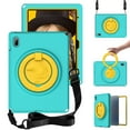 thumbnail image 2 of TECH CIRCLE iPad 10th Gen 10.9 inch Case 2022,iPad 10.9 Case with Screen Protector, 360°Rotating Kickstand/Ring Handle/Shoulder Strap Heavy Duty Protection Soft Silicone Shockproof Kids Cover,Mint, 2 of 8