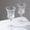 Clear, variant on Efavormart 6 Pack Vintage Embossed Glass Tumblers – 13oz Clear Drinking Glasses Textured Floral Pattern for Water, Juice & Cocktails