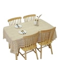 thumbnail image 4 of CHUNTIAN Rectangular Hollow Out Tablecloth Beige Rural Retro Crochet Dining Table Cover Lace Square Tea Table Cloth Soft Table Flag, 4 of 6