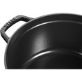 thumbnail image 2 of STAUB La Cocotte 5.25 L Cocotte Rond en Fonte, Noir Brillant, 2 of 5