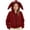 Hoodies94-Wine, variant on Girls Novelty Bunny Ear Zip‑Up Hoodie, Casual Cropped Long‑Sleeve Hooded Sweatshirt Jacket with Kangaroo Pockets Size 11-12 Year