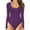 Purple, variant on Hontri Women Onesises, Womens Crew Neck Long Sleeve Bodysuit Comfortable Against The Skin Tops Sexy Body Suits Women Clothing Beige L under $10