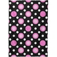 thumbnail image 6 of Coolnut Tablecloth Pink White Polka Dot On Black Modern Table Cover for Home Decoration, Spill Proof Cloth Washable for Dinner Picnic, 54"x54", 6 of 6