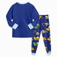 thumbnail image 5 of CAUYDY 2T-5T Baby Boy Outfits Little Kid Sleepwear Fall Winter Long Sleeve Tee Shirt Elastic Pants 2Pcs Cute Set Toddler Clothes Child Pjs for Boys Sizes 4-5 Years,Blue, 5 of 6
