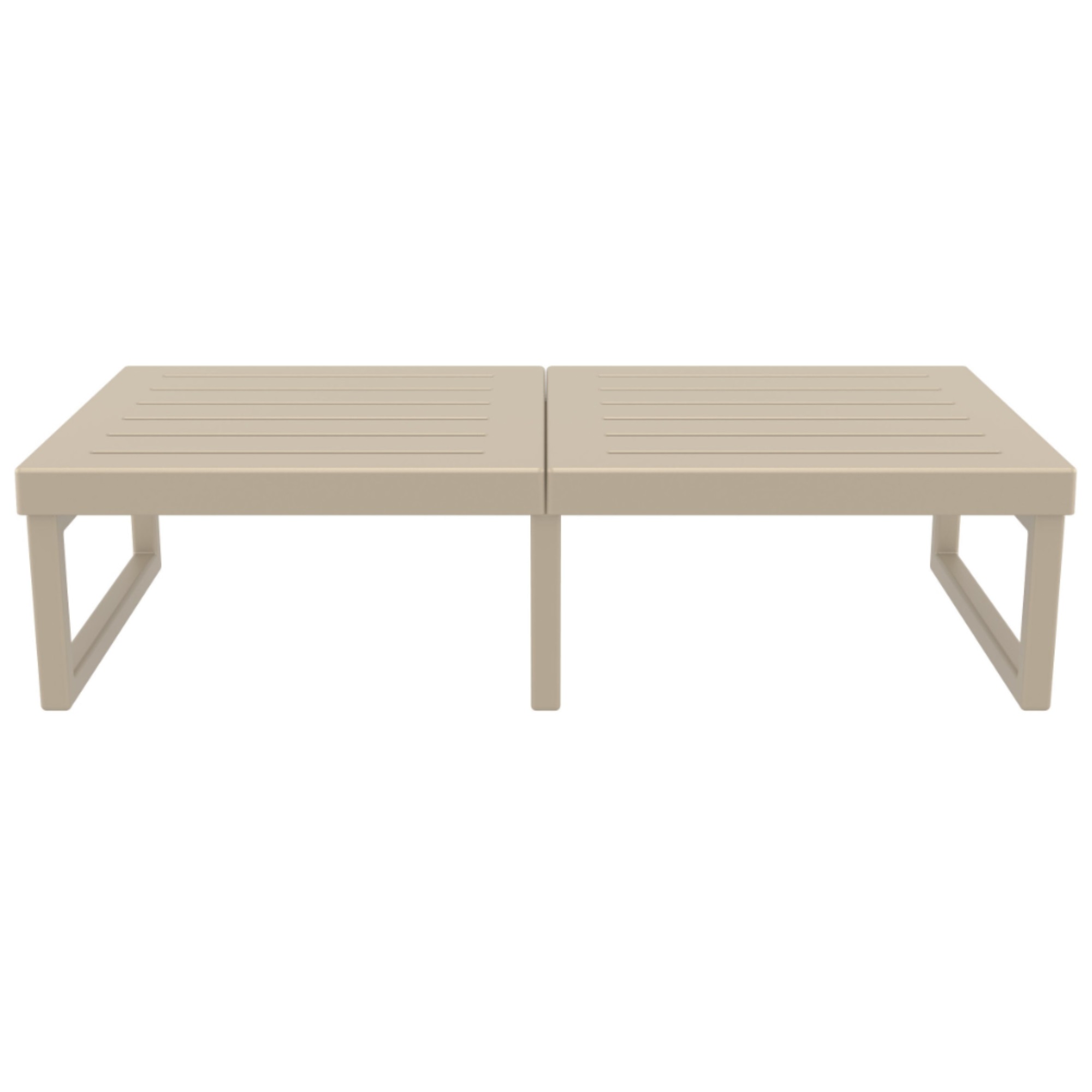 Compamia Mykonos Rectangle Lounge Coffee Table in Taupe Finish - image 2 of 2