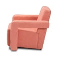 thumbnail image 3 of Baxton Studio Madian Modern and Contemporary Light Red Fabric Upholstered Armchair, 3 of 7