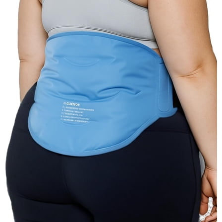 King Mills Plus Size Reusable Back Ice Pack for Lower Back Pain for Cold or Hot Therapy, Ideal as Ice Pack Belt with Strap for Lower Lumbar, and Tailbone Discomfort.