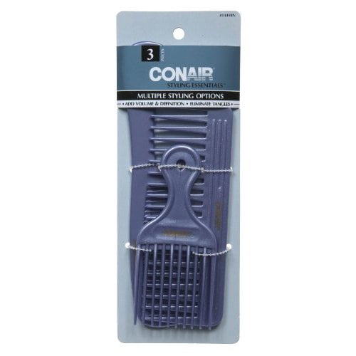 Conair 14498z 3 Count Styling Essentialsâ„¢ Multiple Styling Options Combs