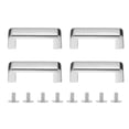 thumbnail image 1 of 4Pcs Conectores de Hebilla D-Ring de Metal, Hebillas de Aleación en Forma de Puente de Ángulo Recto D-Ring con Tornillos (Gris, 1.1x0.2Pulgadas), 1 of 6