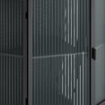 thumbnail image 6 of 22.25" Floor Coner Storage Cabinet with Tempered Glass Door, Black, 6 of 7