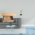 thumbnail image 2 of Estante flotante de pared con cajón y compartimento, escultura de nota musical, figura musical de resina, adorno creativo de mesa para decoración del, 2 of 8