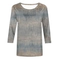 thumbnail image 4 of vigerkar 3/4 Length Sleeve Womens Tops Summer Basic Business Casual Blouses 2025 Fashion Light Gray, XXL, 4 of 4