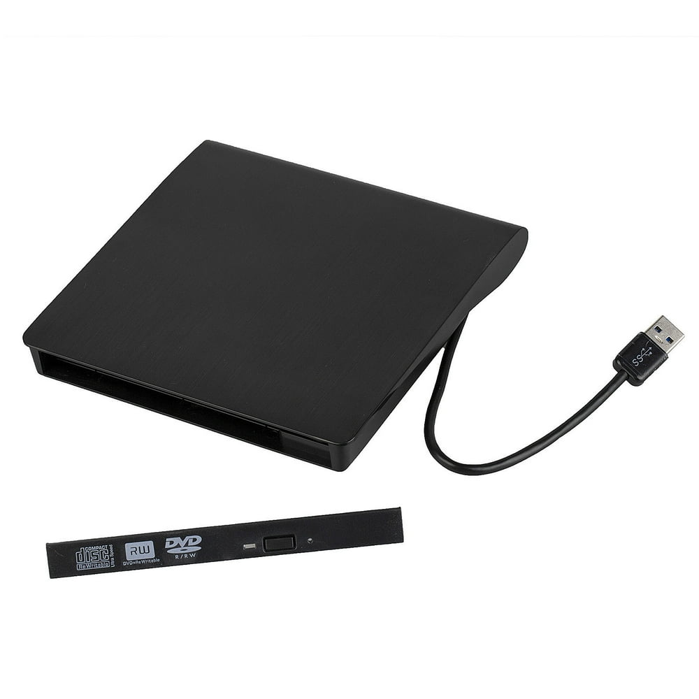 Slim External USB 3.0 DVDRW CD Drive Enclosure Case For Notebook MAC