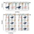thumbnail image 6 of Kitchen Curtains 36 Inch Short - 3 Panel Set, Cute Horse Pony Print, Rod Pocket Window Curtain, 100% Polyester for Farmhouse, Retro Rural Kitchen, Easy Wash, 6 of 6