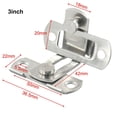 thumbnail image 2 of HLONK 3 Inch 90 Degree Right Angle Door Latch Buckle Hasp Sliding Lock Barrel Bolt, 2 of 6