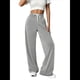 thumbnail image 1 of Pantalones Deportivos Holgados de Cintura Alta con Cordón Ajustable para Mujer, Pantalones Deportivos de Pierna y Bolsillos Gris XL, 1 of 7