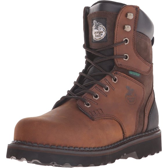 Georgia Men's Brookville 8" Work Boot-M, Dark Brown, 10 W US
