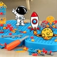 thumbnail image 2 of Maoww Electric Drill Toy Creative Kids Tool Set Box 351 Pcs For Age 2-5 Years Old Toolbox For Tiny A, 2 of 6