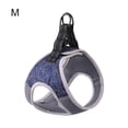 thumbnail image 2 of Arnés para mascotas para caminar, chaleco de nailon ajustable de seguridad para animales, entrenamiento suave, transpirable, a prueba de Escape, senderismo, correa para correr, azul medio M Speravity PT000591-01, 2 of 7