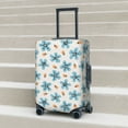 thumbnail image 2 of Lsque Flower Leaves Printed Luggage Cover, Travel Luggage Protector,Scratch and Dirt Resistant, Fits 18-32 Inch Luggage -, 2 of 9