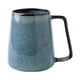 thumbnail image 1 of Taza de café de cerámica esmaltada para oficina y con asa, taza de agua, cerámica novedosa Azul, 1 of 9