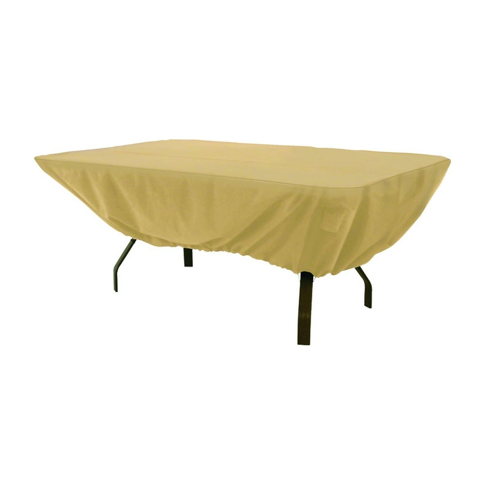 Rectangular Patio Table Cover in Tan