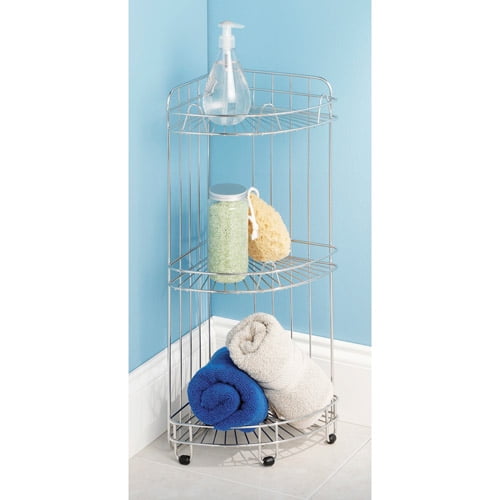 Whitmor 3Tier Deluxe Wire Shower Shelf Chrome 9" x 11.5" x 24