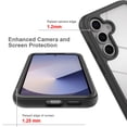 thumbnail image 3 of Galaxy A37 5G Case with Built in Screen Protector,Dteck Full-Body Shockproof Rubber Hybrid Protection Crystal Clear PC Back Protective Phone Case Cover for Samsung Galaxy A37,Red, 3 of 5